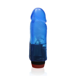 SI IGNITE Cock Dong with Vibration, Vinyl, Blue, 15 cm (6 in), Ø 4,4 cm (1,7 in)