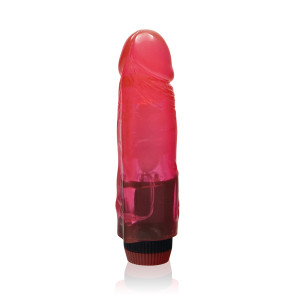 SI IGNITE Cock Dong with Vibration, Vinyl, Red, 18 cm (7 in), Ø 4,4 cm (1,7 in)